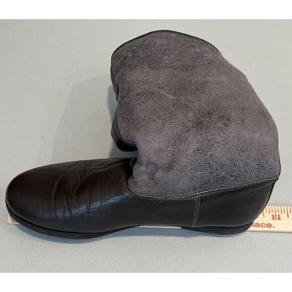 Women’s Patricia Green Collection Made In Spain Leather Gray Brown Boots Size 7 - Picture 10 of 16